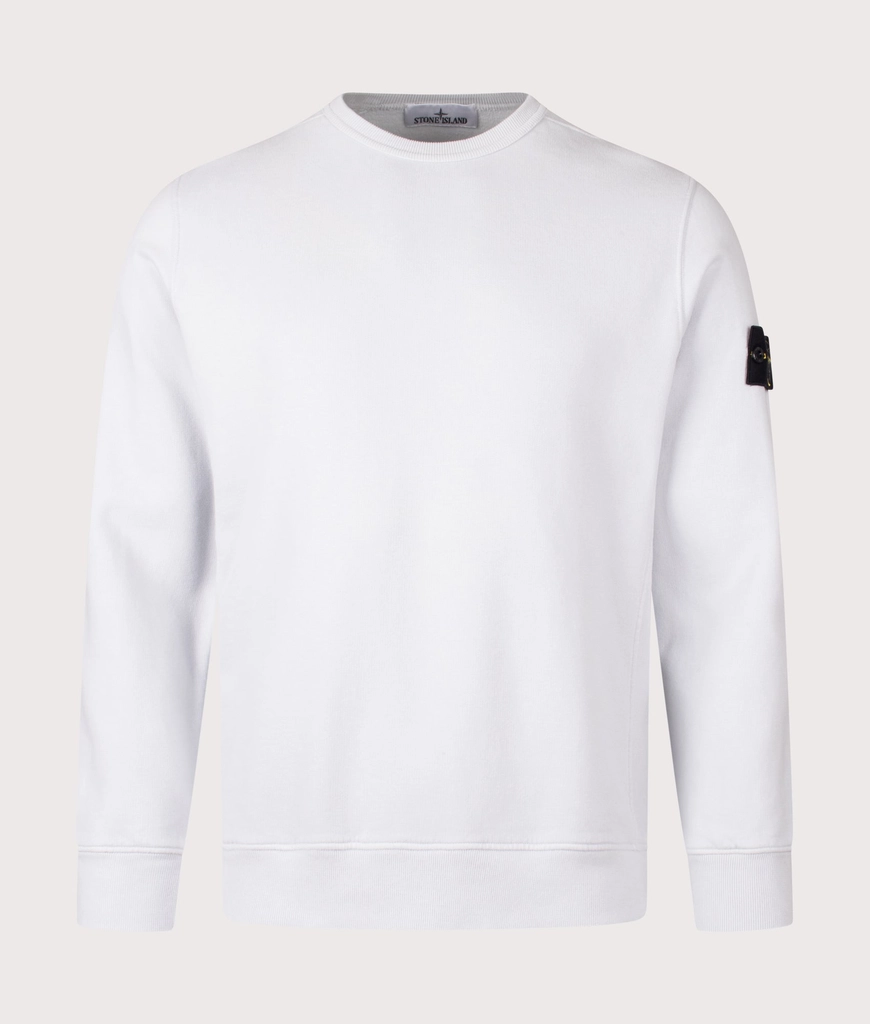 Stone Island Mens Brushed Organic Cotton Sweatshirt